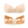 Sutien Push-Up fara bretele cu snur LalaBra - culoare crem