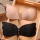 Sutien Push-Up fara bretele cu snur LalaBra - culoare crem