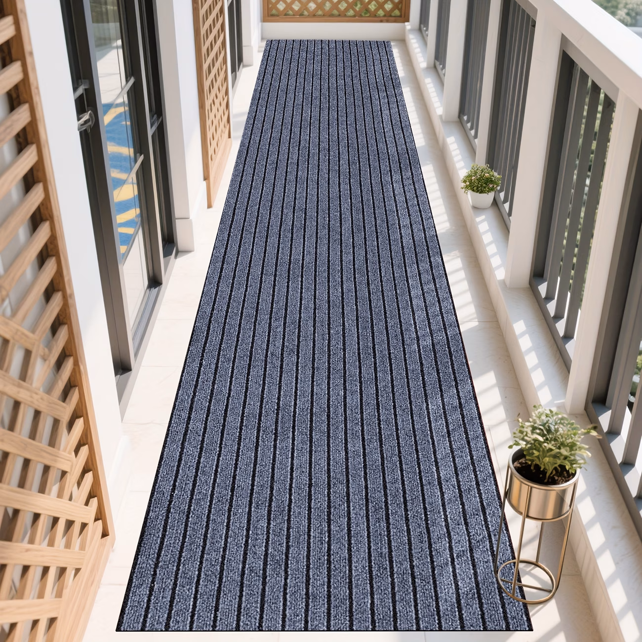 Covor adeziv tip rola 45x300 cm, gri