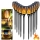 Set 8 x Lampa solara tip torta cu efect flacara, 50 cm
