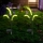 Set 2 x Lampa solara tip iarba verde ornamentala