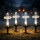 Set 4 x Cruce solara LED pentru mormant