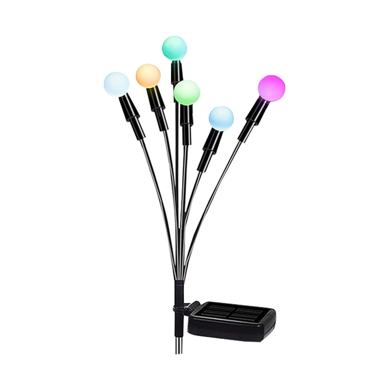 Set 2 x Lampa solara LED Multicolor, 6 bulbi licurici