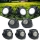 Set 2 x lampa solara cu aspect de piatra