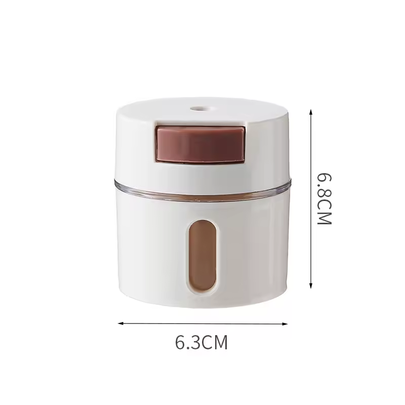 Set 4 recipiente pentru condimente, suport de perete, prindere magnetica