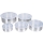Set 10 caserole metalice cu capace din plastic