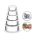 Set 10 caserole metalice cu capace din plastic