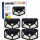 Set 4 x Lampa solara 100 LED Jortan, senzor de miscare