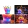 Frapiera LED cu boxa Bluetooth, efecte luminoase RGB, port USB