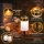 Set 2 x Candela solara LED, lumanare cu efect de flacara, Alb