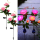 Set 2 x Lampa solara Trandafir Roz, 3 flori LED