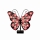 Lampa solara Butterfly, decoratiune metalica