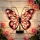 Lampa solara Butterfly, decoratiune metalica