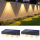 Set 8 x lampa solara de perete, Alb cald