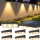 Set 8 x lampa solara de perete, Alb cald
