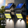 Set 2 x Proiector solar 160 LED 8 COB, Senzor de lumina si miscare