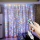 Instalatie Perdea LED 3x3 Metri, 300 LED, 8 Moduri de Iluminare, Multicolor