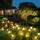 Set 2 x Lampa solara LED Alb Cald, 8 bulbi licurici