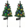 Set 2 x Lampa solara de Craciun, bradut solar LED 80 cm