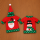 Set 2 huse festive pentru sticla de vin, decoratiune de Craciun - 2