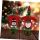 Set 2 huse festive pentru sticla de vin, decoratiune de Craciun - 2