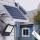 Proiector LED 1200 W cu panou solar, telecomanda inclusa