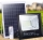 Proiector LED 1200 W cu panou solar, telecomanda inclusa