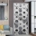 Autocolant decorativ pentru usa - 77 x 220 cm, Grey Comb