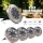 Set 4/8/12 lampi solare pentru pamant, Silver Disk Lights