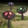 Lampa solara cu LED color, ciupercuta, 27 x 18 cm, Maro