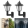 Set 2 x Lampa solara tip felinar, model hexagon