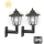 Set 2 x Lampa solara tip felinar, model hexagon