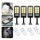 Set 6 x Lampa solara 6 LED SMD cu senzor de miscare si lumina