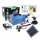 Kit cu panou solar, 100 W, 3 becuri, 12 volti