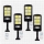 Set 2 x Lampa solara cu 6 celule, LED-uri COB si telecomanda