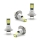 Set 4 becuri auto LED H4 COB