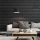 Set 5 x Tapet negru caramida, autoadeziv, 77 x 70 cm, spuma moale 3D