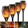 Set 4/8 x Lampa solara tip torta cu efect flacara, 51 cm