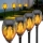 Set 4 x Lampa solara tip torta cu efect flacara, 51.5 cm