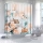 Set baie 4 piese: perdea, covorase si husa de toaleta, Orange Muse