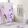 Set baie 4 piese: perdea, covorase si husa de toaleta, Fish Love
