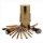 Set 12 pensule machiaj Naked 4 cu etui din piele ecologica