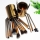 Set 12 pensule machiaj Naked 4 cu etui din piele ecologica