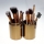 Set 12 pensule machiaj Naked 4 cu etui din piele ecologica