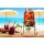 Borcan din sticla cu robinet si suport 4 litri + Pahar tip borcan 600 ml