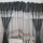 Set perdea cu draperie, Gri inchis