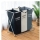 Cos de rufe cu 3 compartimente, cadru metalic pliabil, 96 litri - 65 x 37 x 58 cm