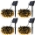 Set 4 x Instalatie solara 100 LED, Alb cald, 10 Metri