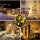 Set 4 x Instalatie solara 100 LED, Alb cald, 10 Metri