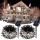 Instalatie solara, 200 LED, 20 metri, Alb rece